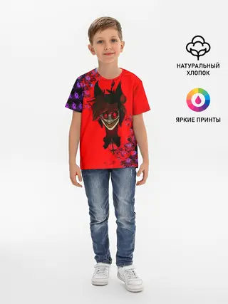 Детская базовая футболка / Hazbin Hotel Alastor