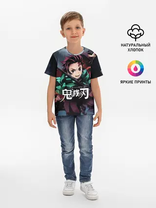 Детская базовая футболка / Клинок рассекающий демонов