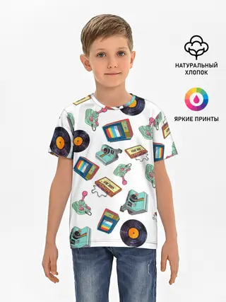 Детская базовая футболка / Стиль 80х