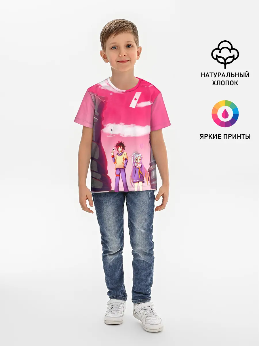 Детская базовая футболка / Шахматы аниме