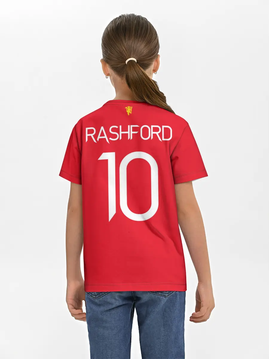 Детская базовая футболка / Маркус Рашфорд, Манчестер Юнайтед