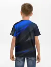 Детская базовая футболка / Blue and Black