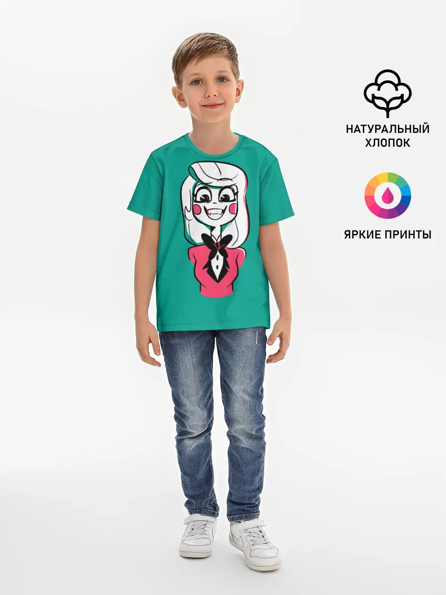 Детская базовая футболка / Радостная Чарли