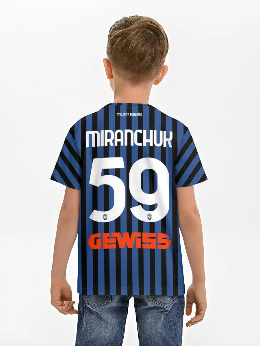 Детская базовая футболка / Миранчук Аталанта Форма