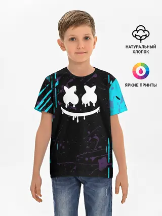 Детская базовая футболка / FORTNITE MARSHMELLO.