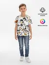 Детская базовая футболка / Котоколлаж 03
