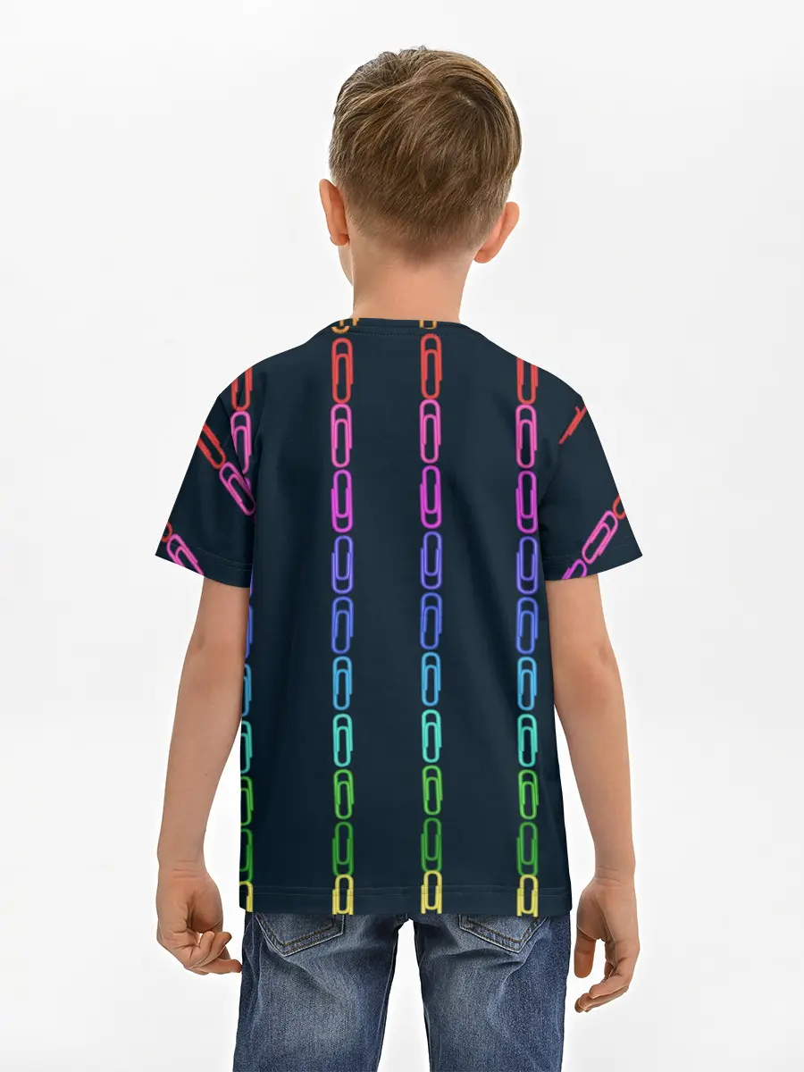 Детская базовая футболка / скрепки