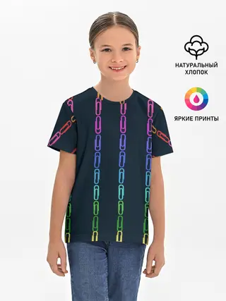 Детская базовая футболка / скрепки