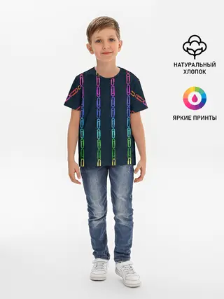 Детская базовая футболка / скрепки