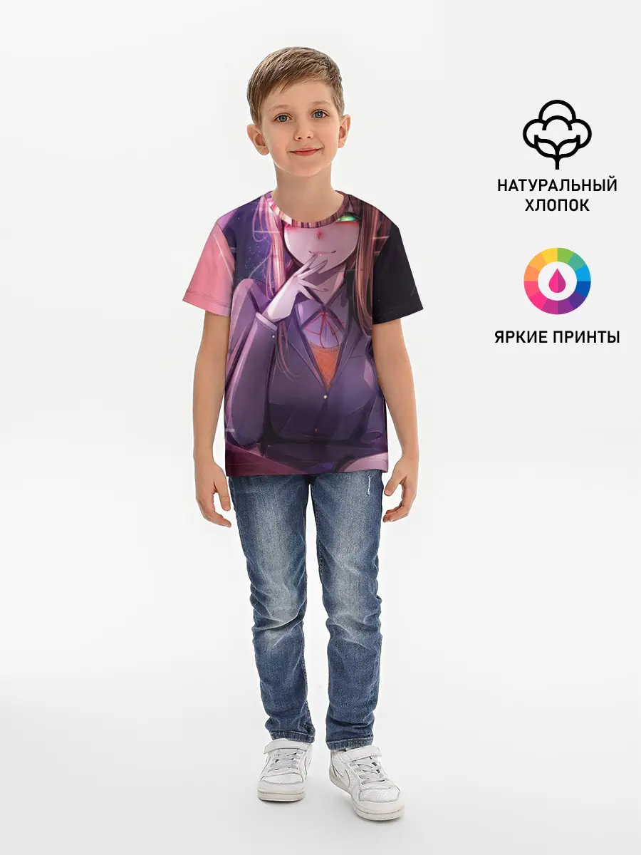 Детская базовая футболка / Monika Doki Doki