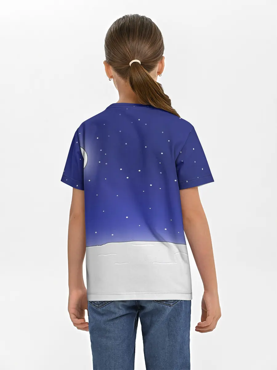 Детская базовая футболка / Гомер Санта Клаус