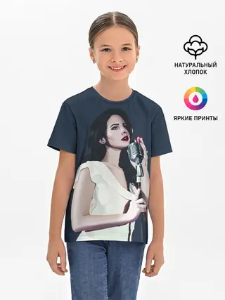 Детская базовая футболка / Лана с микрофоном