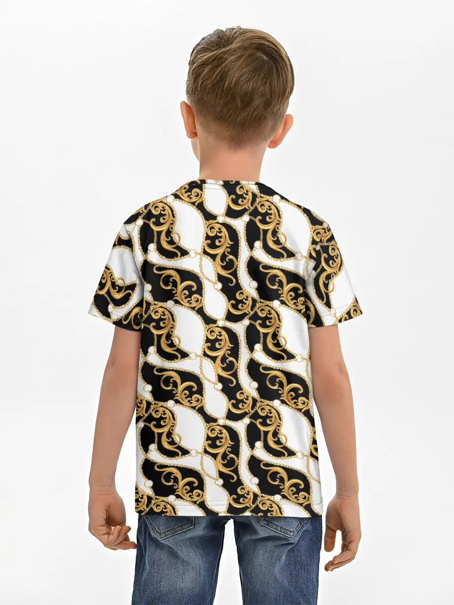 Детская базовая футболка / Волновая вьюга