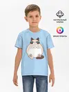 Детская базовая футболка / Тоторный кот