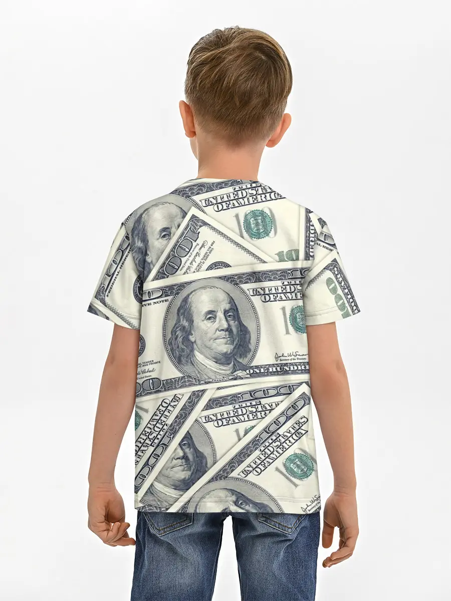 Детская базовая футболка / Доллары