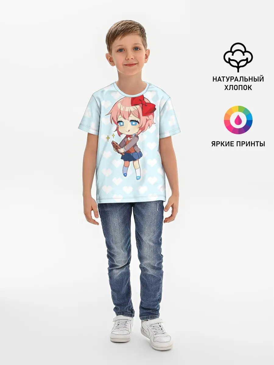 Детская базовая футболка / Chibi Sayori