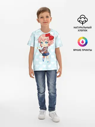 Детская базовая футболка / Chibi Sayori