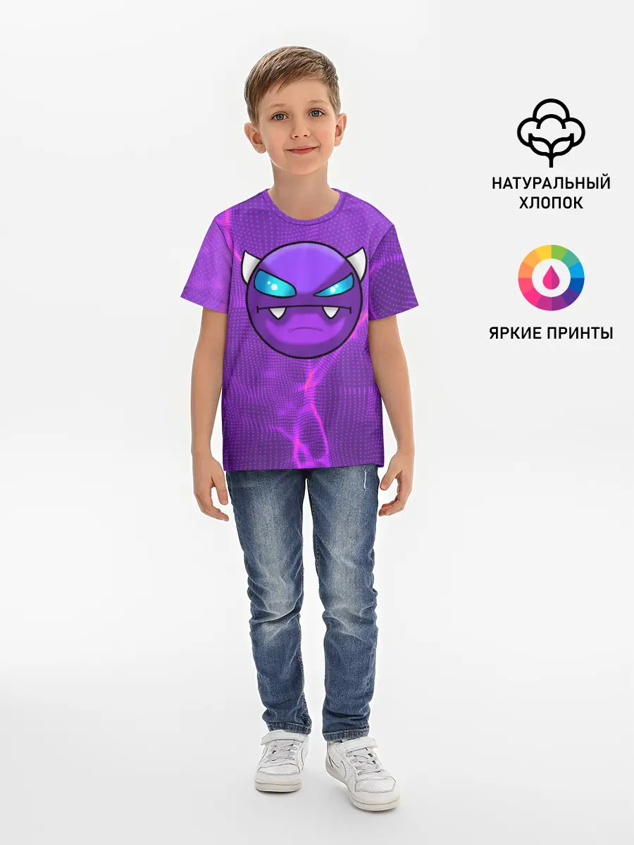 Детская базовая футболка / Geometry Dash | Геометри Даш