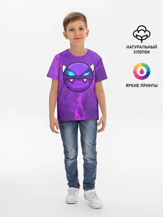 Детская базовая футболка / Geometry Dash | Геометри Даш