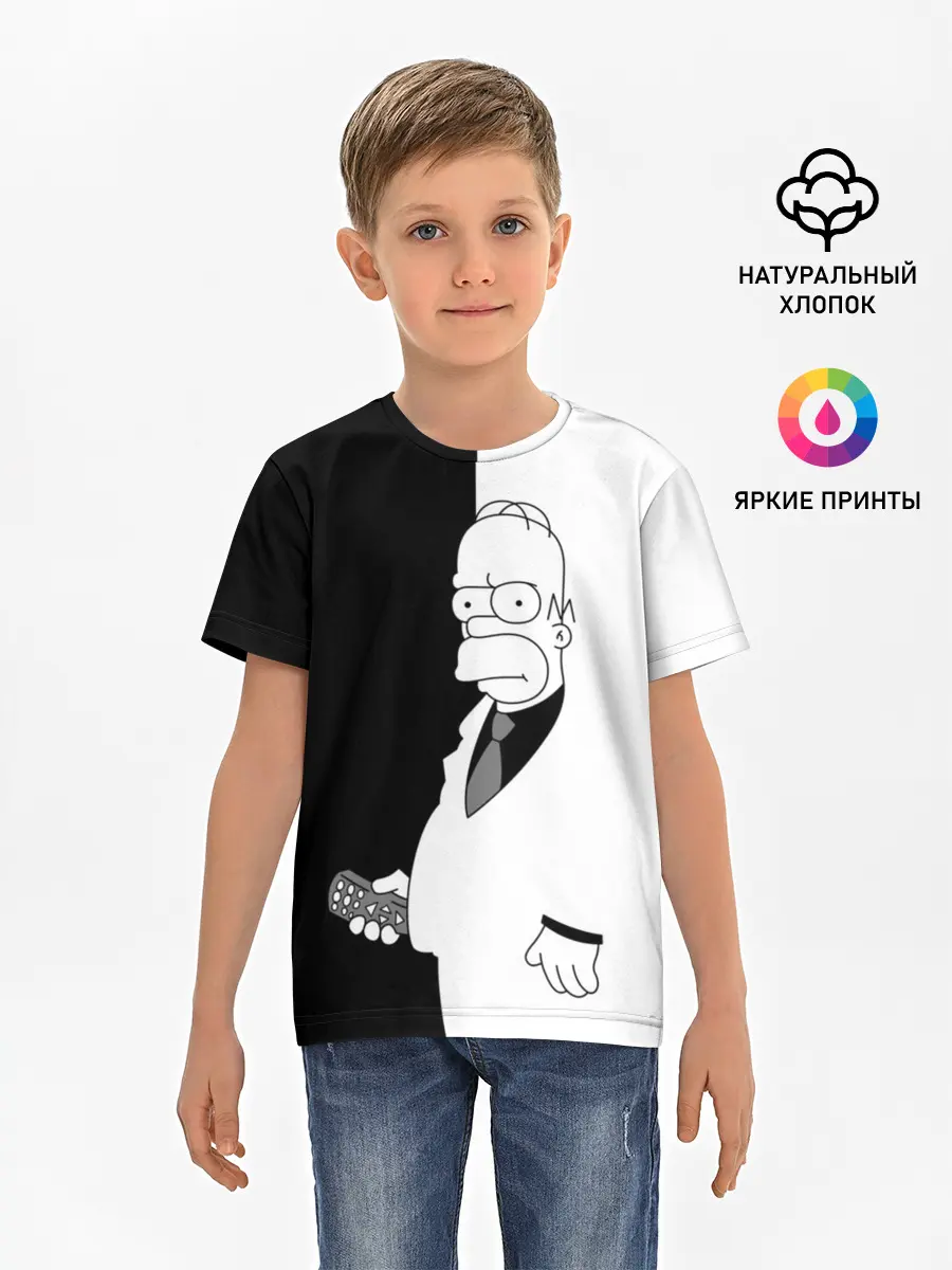 Детская базовая футболка / Гомер Симпсон