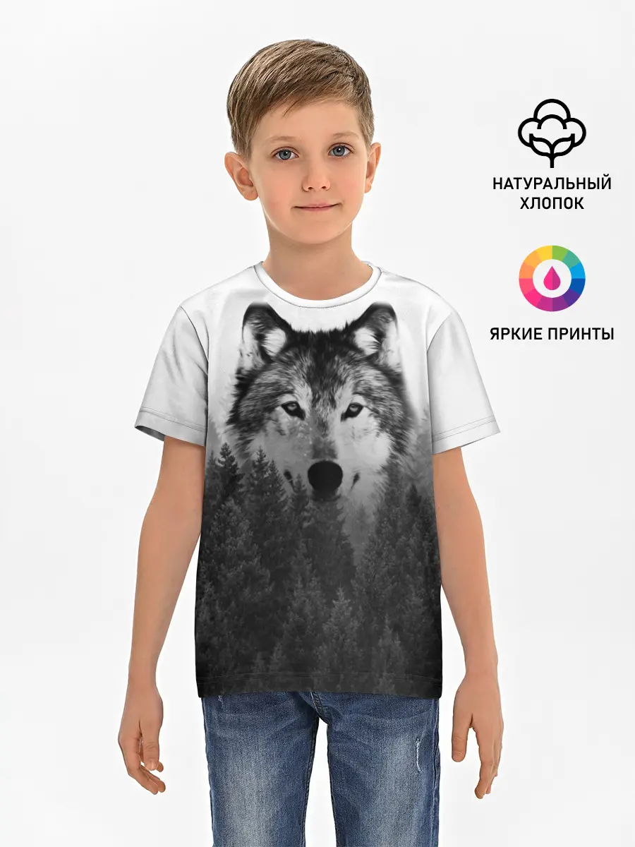 Детская базовая футболка / Волк