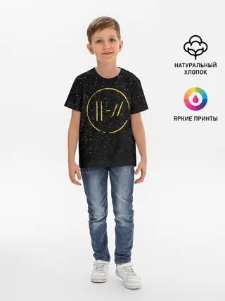 Детская базовая футболка / TOP BLACK SPACE