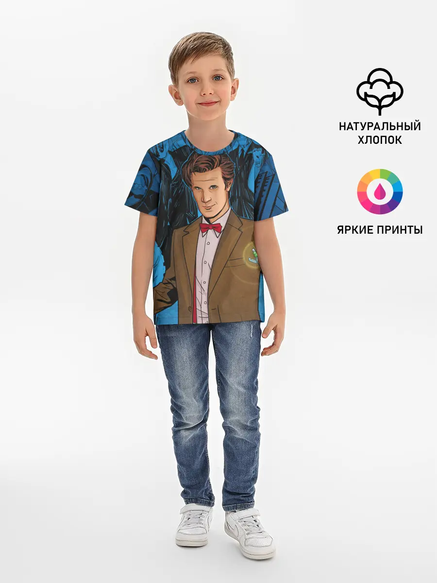 Детская базовая футболка / Доктор Кто