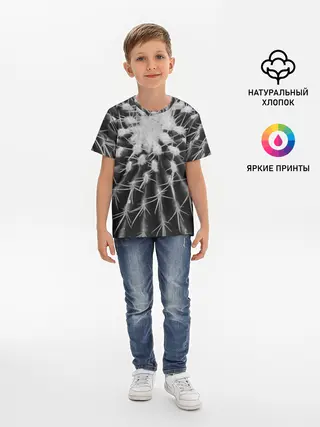 Детская базовая футболка / Кактусовый