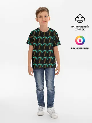 Детская базовая футболка / Майнкрафт Кирка