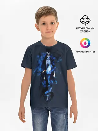 Детская базовая футболка / Поднятие Уровня в Одиночку