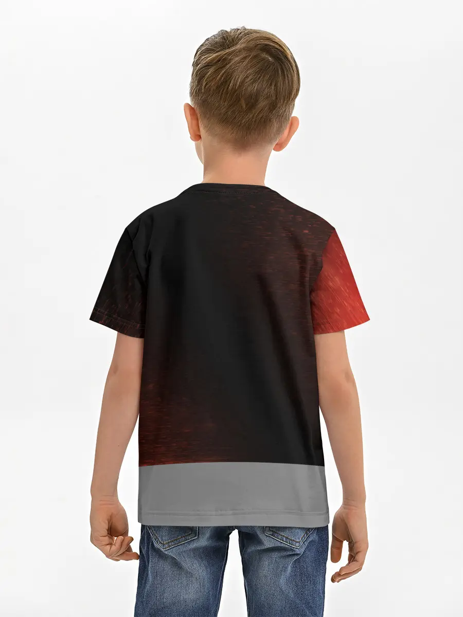 Детская базовая футболка / РАСТ - Глитч