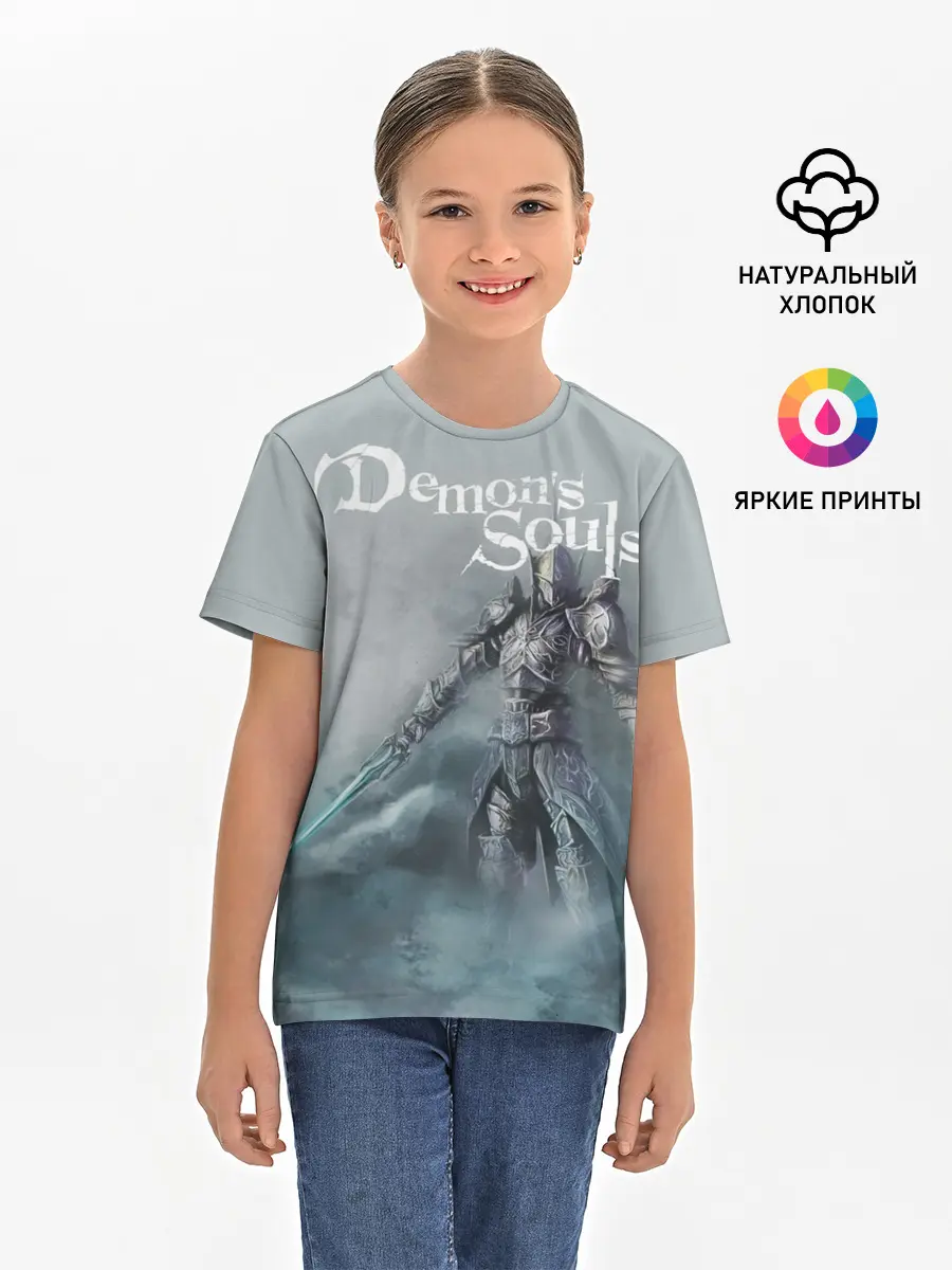 Детская базовая футболка / Demons souls