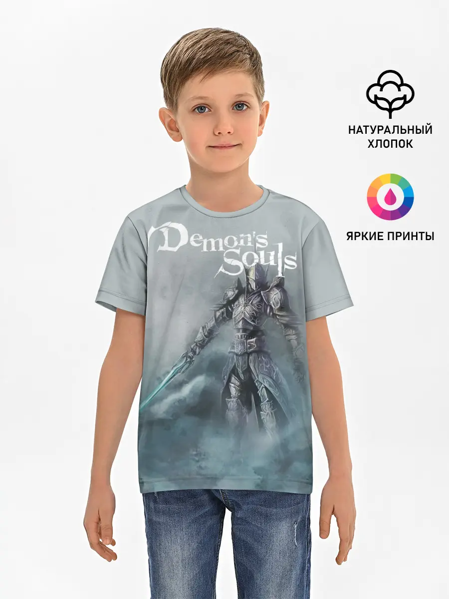 Детская базовая футболка / Demons souls