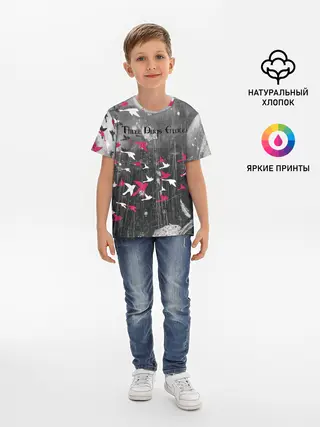 Детская базовая футболка / Three Days Grace art