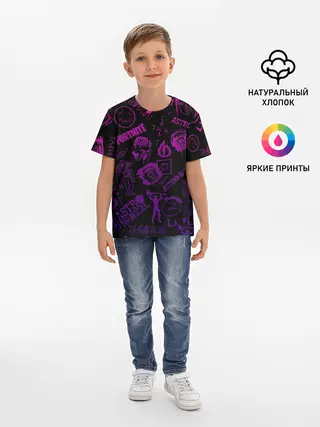 Детская базовая футболка / TRAVIS SCOTT X FORTNITE.