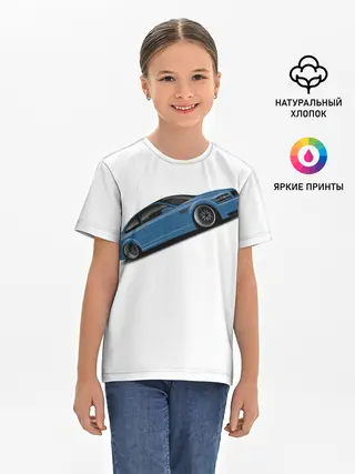 Детская базовая футболка / СиняЯ МашиНа