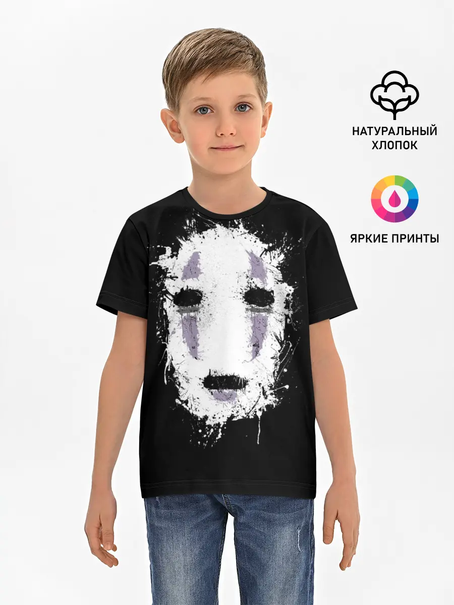 Детская базовая футболка / Маска Безымянного бога Каонаси