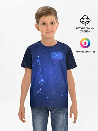 Детская базовая футболка / Знак зодиака - Овен