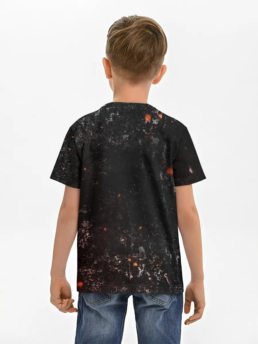 Детская базовая футболка / BERSERK LOGO GRUNGE RED