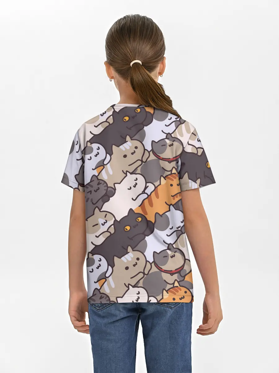 Детская базовая футболка / Котомания