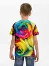 Детская базовая футболка / Разноцветные розы