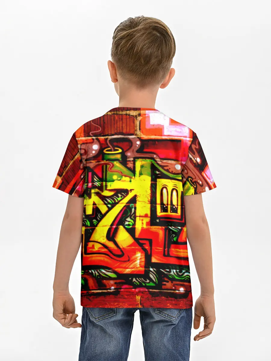 Детская базовая футболка / Граффити
