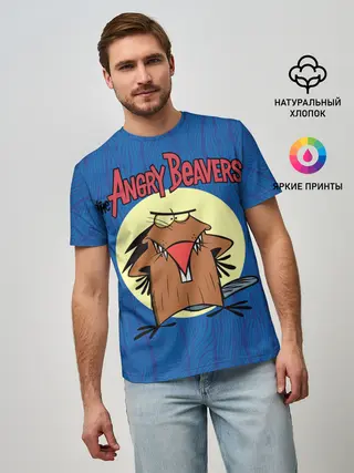 Мужская базовая футболка / Крутые Бобры