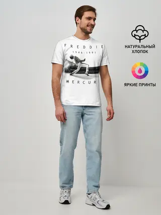 Мужская базовая футболка / Фредди Меркьюри