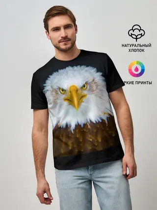 Мужская базовая футболка / Белоголовый орлан