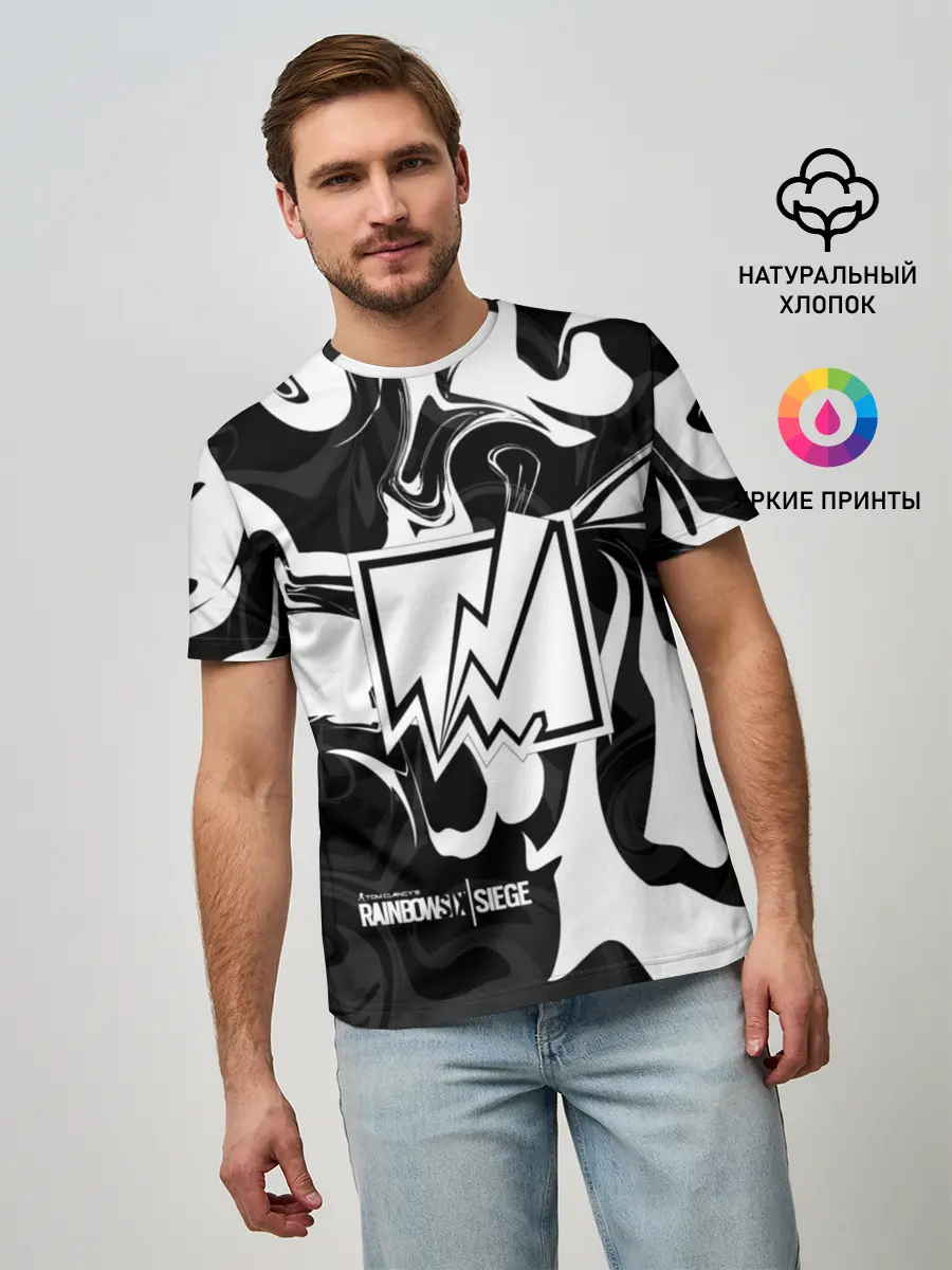 Мужская базовая футболка / Rainbow six Siege