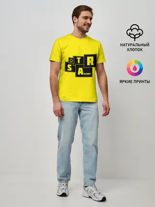 Мужская базовая футболка / STAR | AWESOME