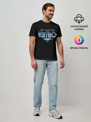Мужская базовая футболка / The Retro Wave