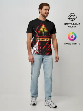 Мужская базовая футболка / Danger : Siren Head