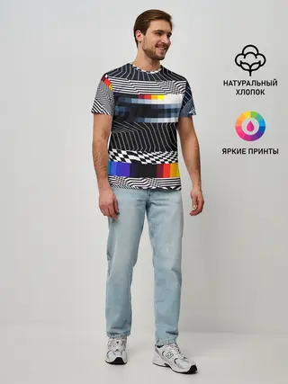 Мужская базовая футболка / Уличный стиль